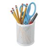 Artistic Metal Pencil Cup, White ART20005WH